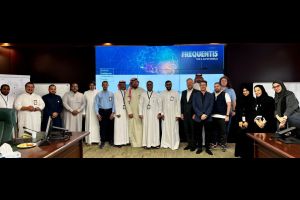 Artificial Intelligence to optimise Saudi Arabian air traffic management, showing the team