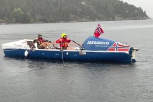 The Nordic Endeavor boat takes its maiden row 