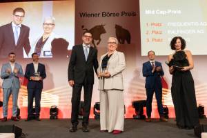 Stefan Marin & Monika Haselbacher bei der Preisverleihung; copyright APA Fotoservice