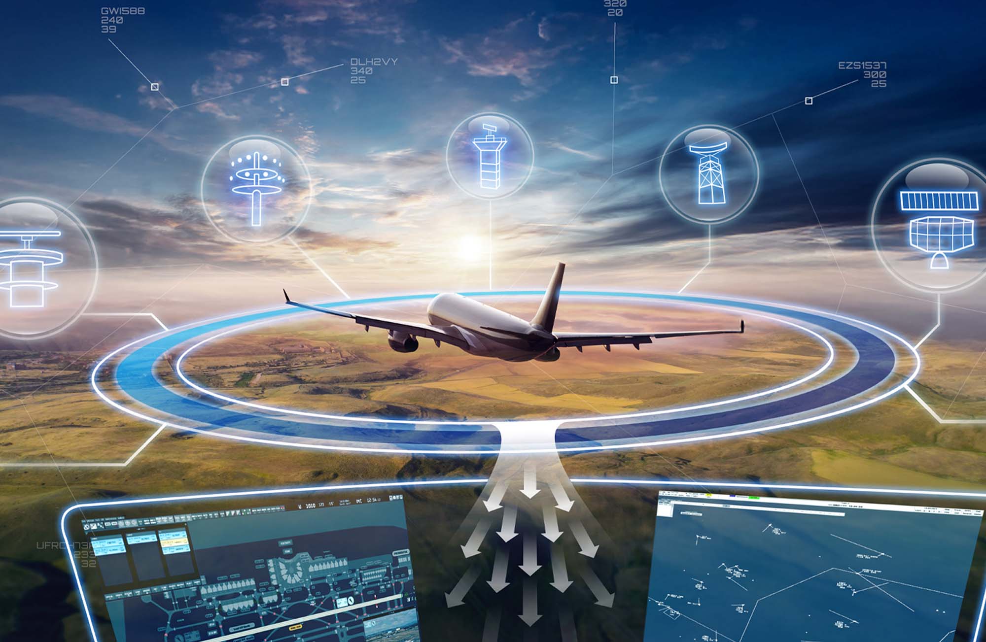 Multi-sensor data fusion header picture, for Surveillance Data Processing