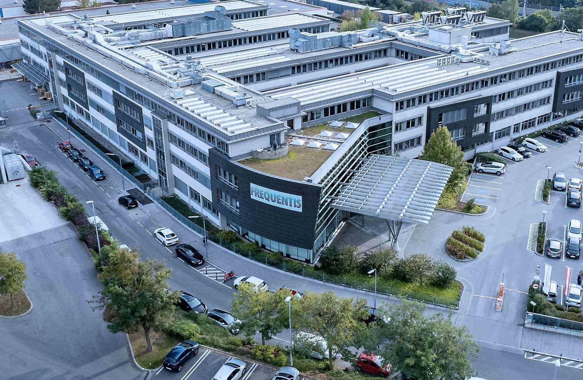 picture showing the Frequentis Headquarters in Vienna