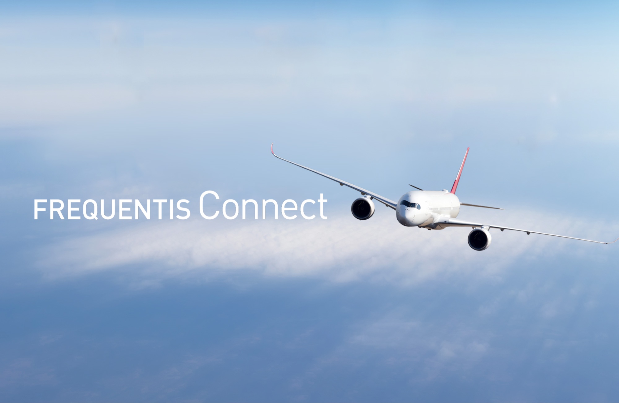 Frequentis Connect ATM Header, showing an airplane