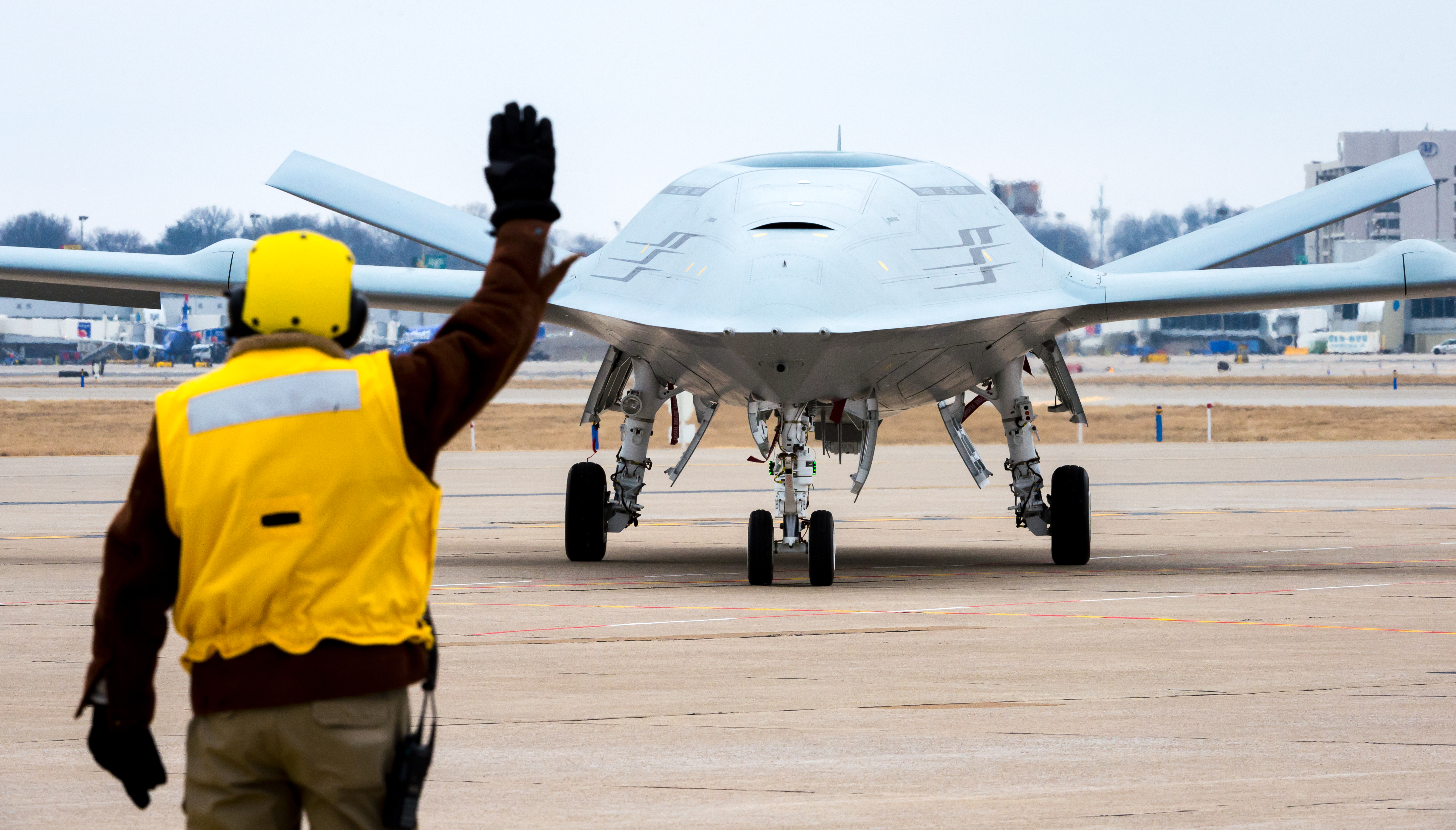 MQ-25A Stingray; first operational carrier-based unmanned aircraft; US Navy