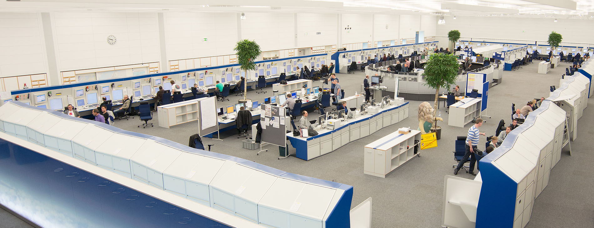 bird-eye view into the Karlsruhe Air space control centre
