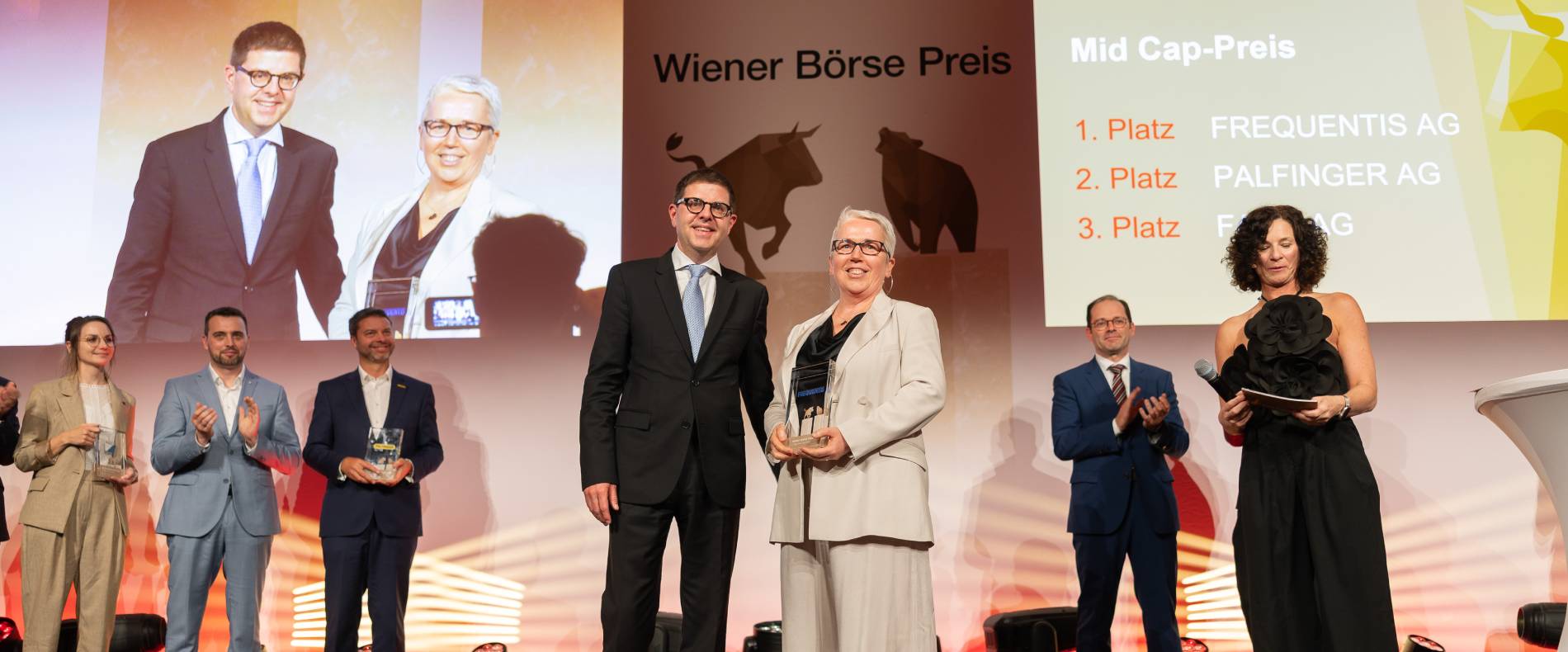 Stefan Marin & Monika Haselbacher bei der Preisverleihung; copyright APA Fotoservice