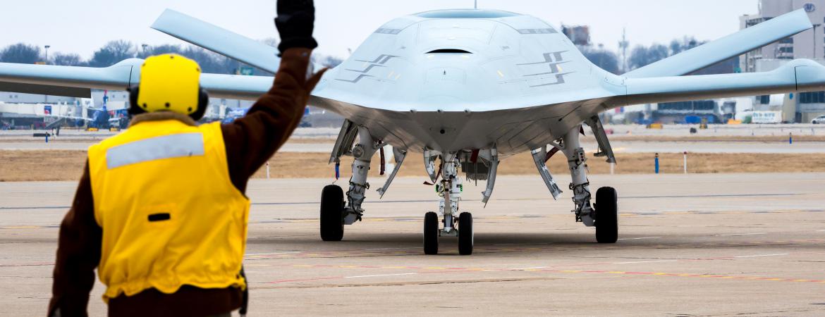 MQ-25A Stingray; first operational carrier-based unmanned aircraft; US Navy