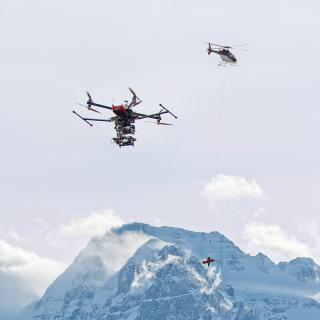 Webinar preview picture for eXplore Accelerated Drone Management, showing a drone in the sky