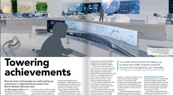 Regional Gateway article about towering achievements, interview Frequentis